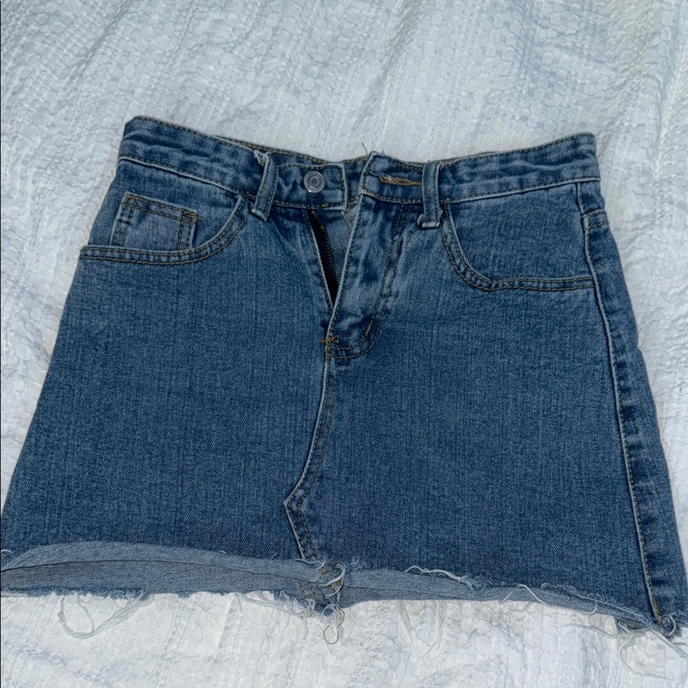 Denim Mini Skirt
